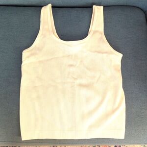 White ribbed tank